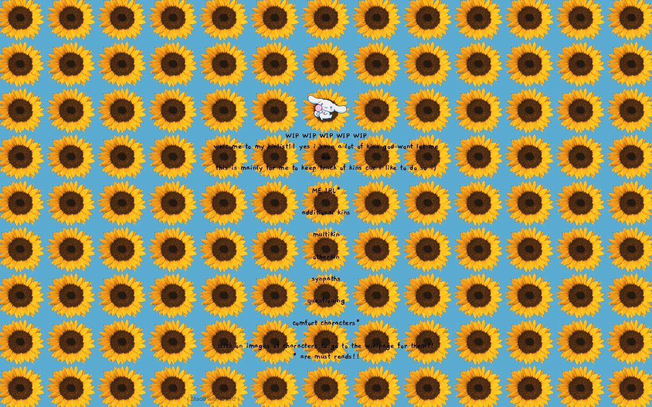 Carrd profile picture for @sunflower